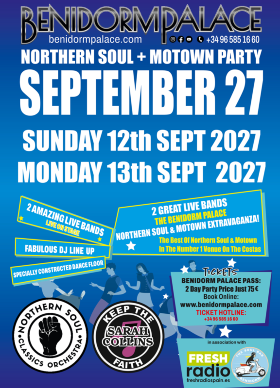 Northern Soul Motown 2027 Benidorm Palace